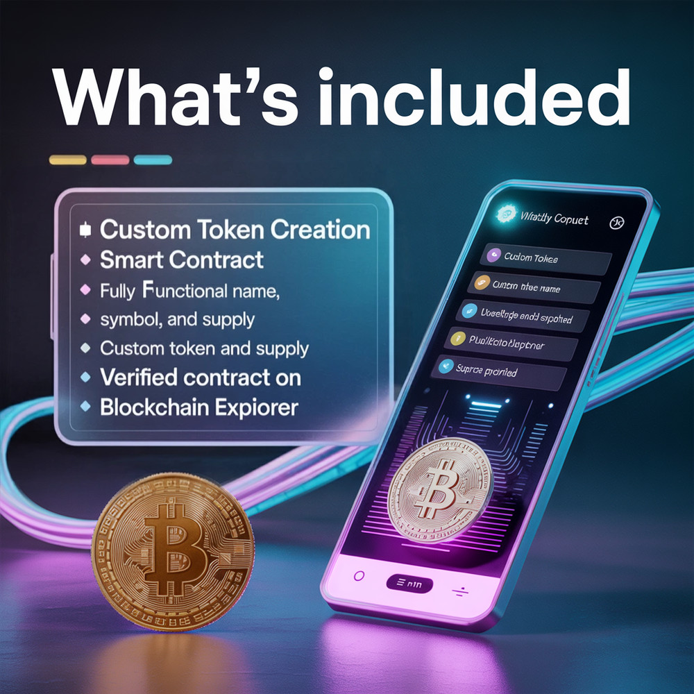 Custom Crypto Token Creation Service | Ethereum BSC Solana Polygon