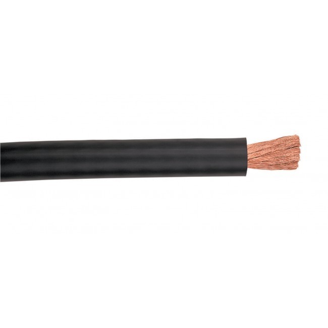 150' 2 AWG Type W Single Conductor Power Cable Black 2000V