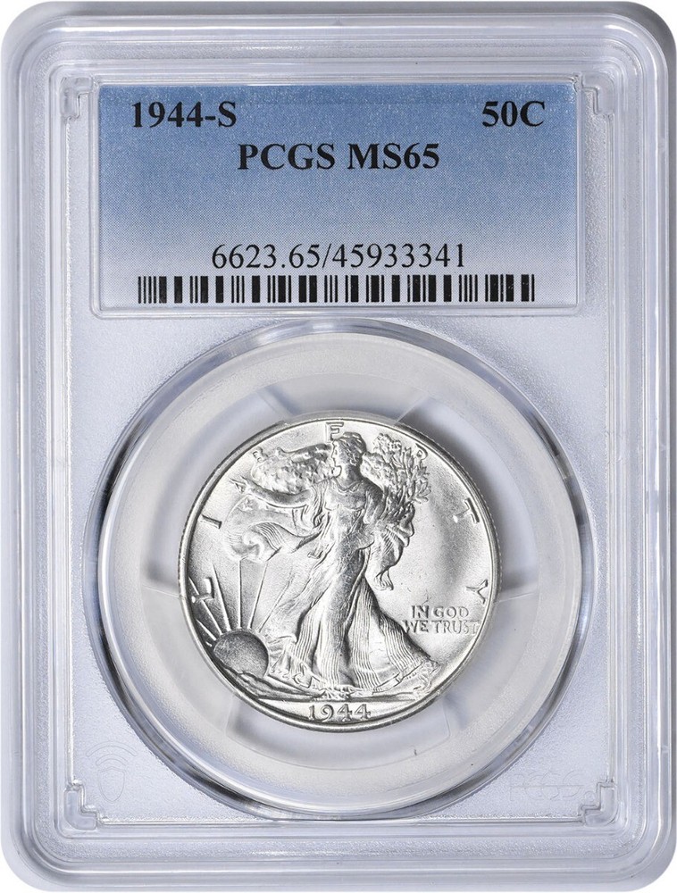 1944-S Walking Liberty Silver Half Dollar MS65 PCGS