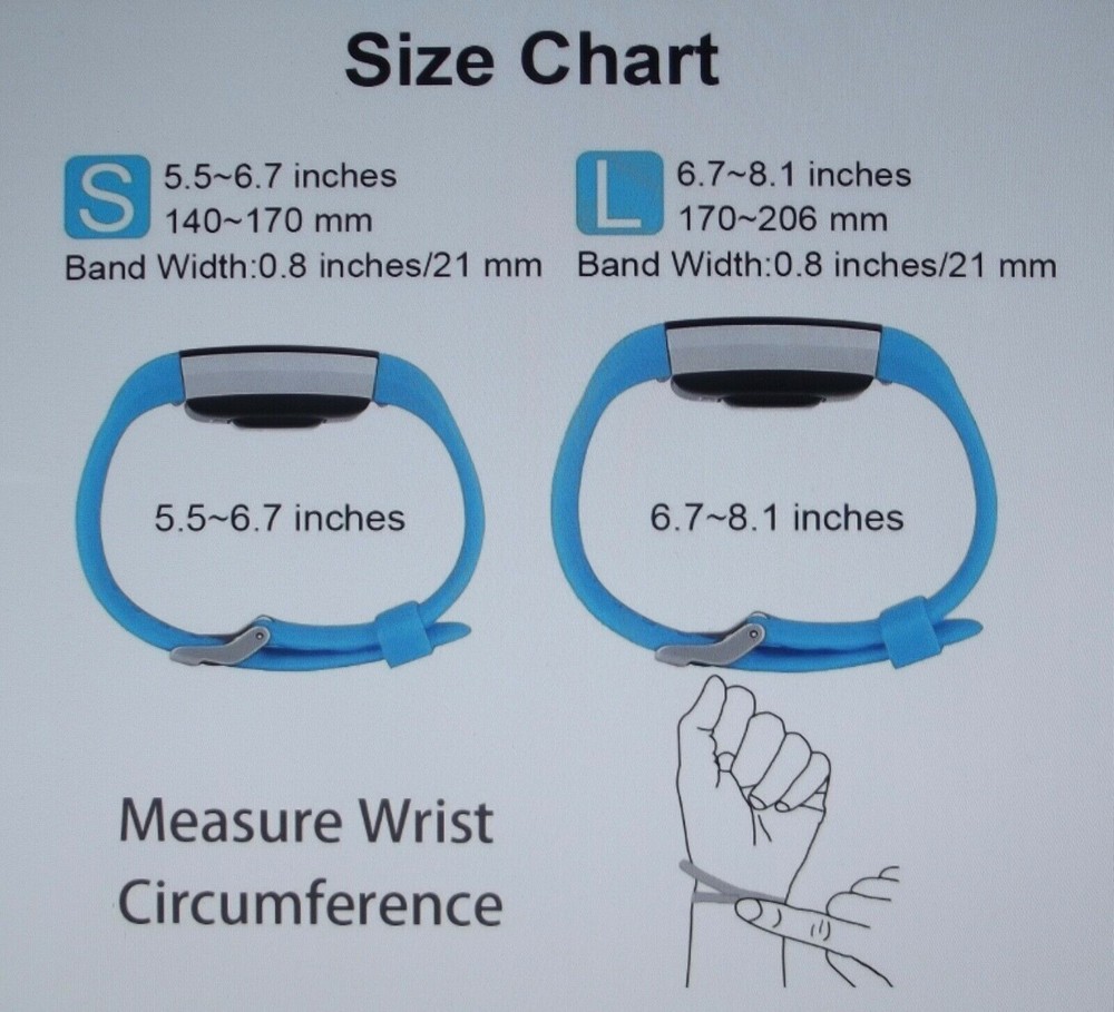Fitbit Charge 2 Size Small Silicone Replacement Bands(6)-Classic&Special Edition