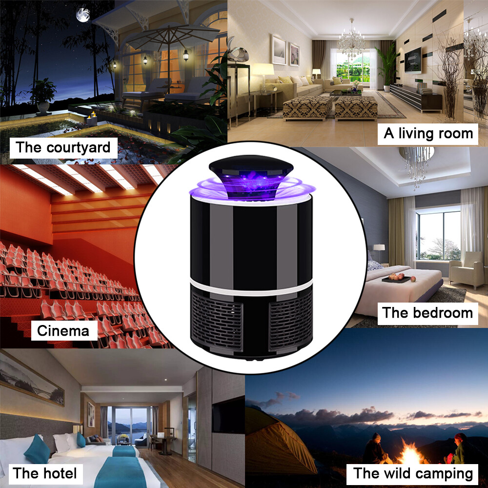 Bug Zapper Light Bulb Mosquito Killer Lamp USB LED Electronic Insect Fly Killer