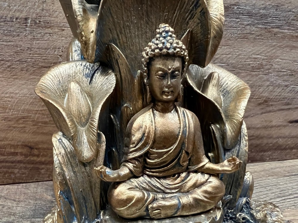 Buddha Resin Incense Burner 5.5" x 5"