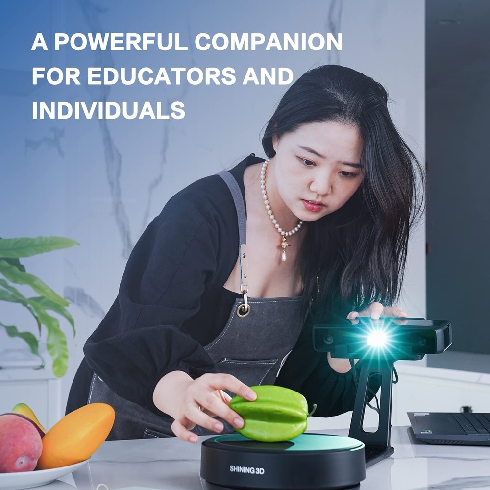 Desktop 3D Scanner EinScan-SE V2 0.1mm Accuracy 1s Single Speed Fixed Auto Mode