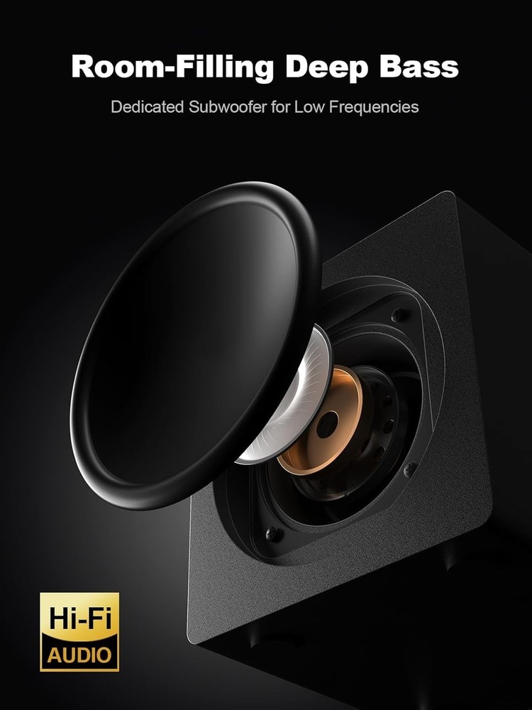 computer speakers with subwoofer bluedee