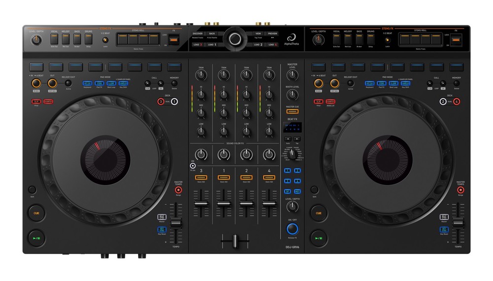 AlphaTheta DDJ-GRV6 - 4-channel Performance DJ Controller
