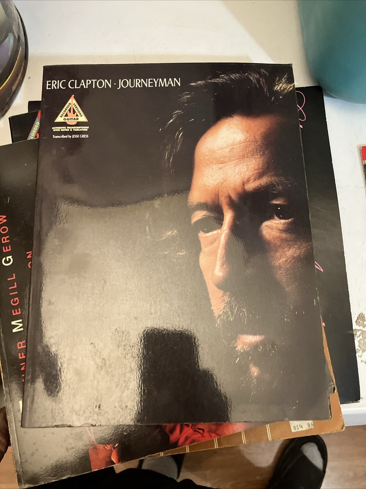 vintage eric clapton journeyman Paper Back Book Authentic Transcriptions Notes