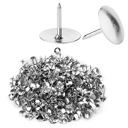 Thumb Tack, Flat Push Pins, Silver Thumb Tacks, 500 Pack
