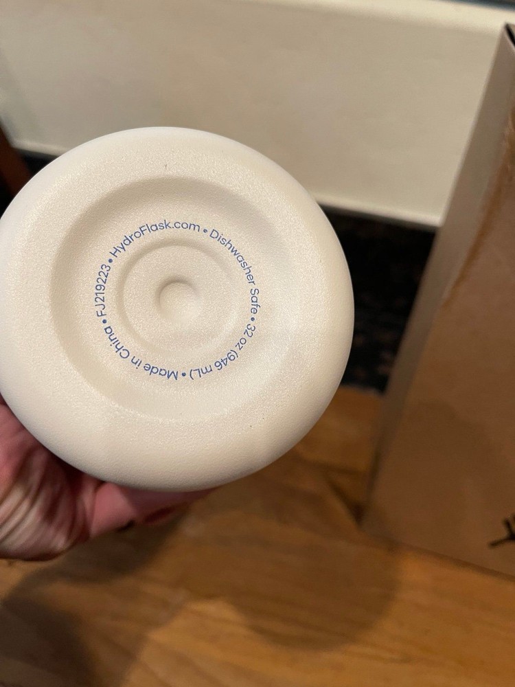 32 oz Wide Mouth with Flex Straw Cap - Campus Ivory