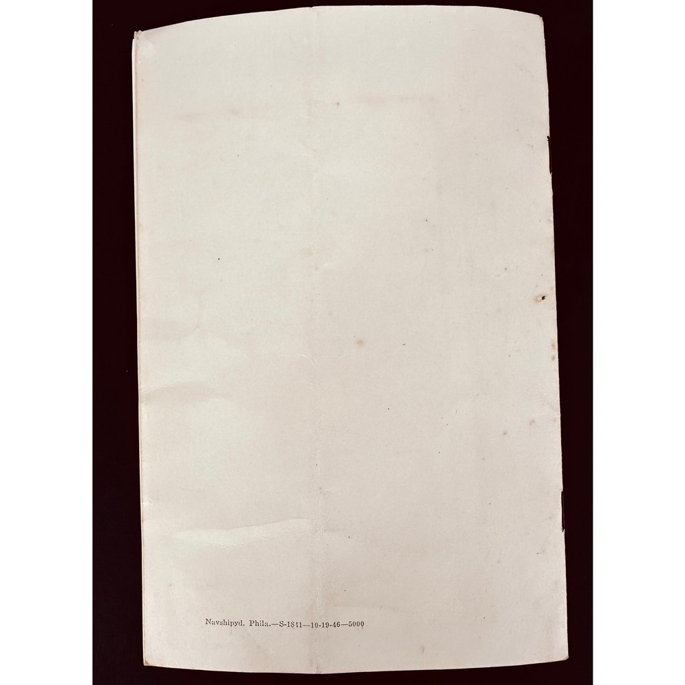 USS Toledo CA-133 Commissioning Program 1945 Navy