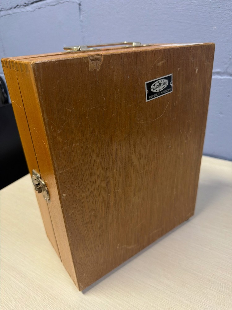 Vintage Tasco Student Microscope Kit w/ Case Lenses Slides Science Tested