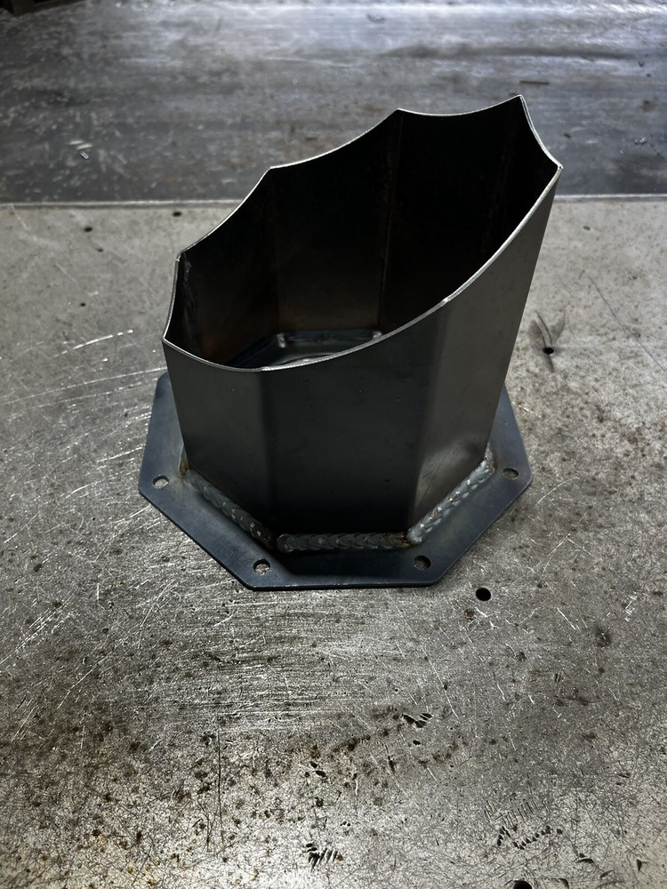 6 INCH OCTAGON EXHAUST HOOD STACK DIESEL STACK DURAMAX POWERSTROKE CUMMINS STACK