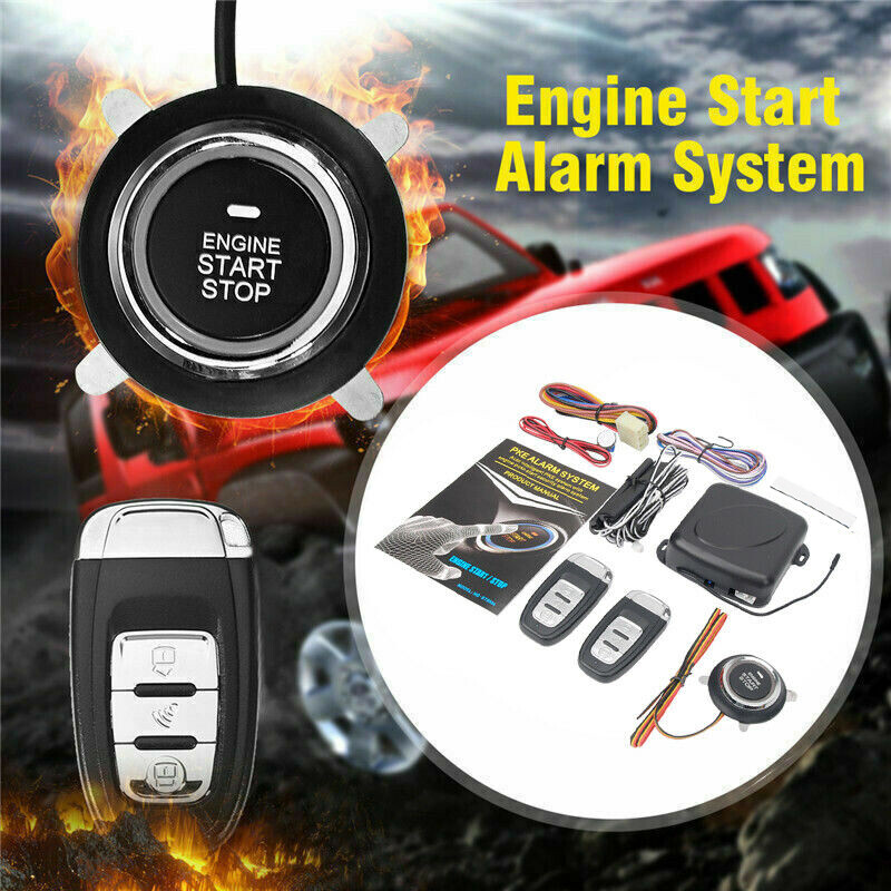 Keyless Entry Engine Start Alarm System Push Button Remote Starter Stop Car SUV