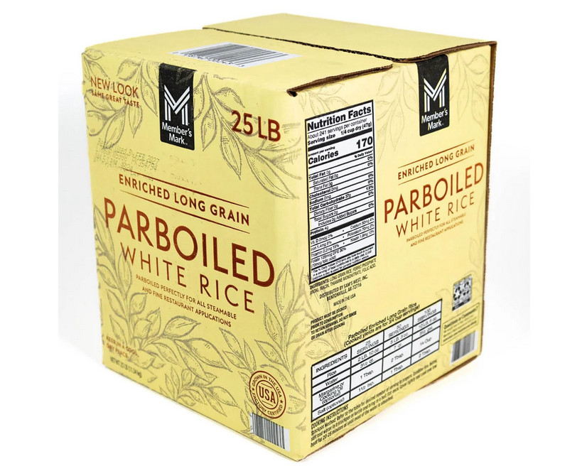 Member's Mark Parboiled White Rice, 25 lbs.