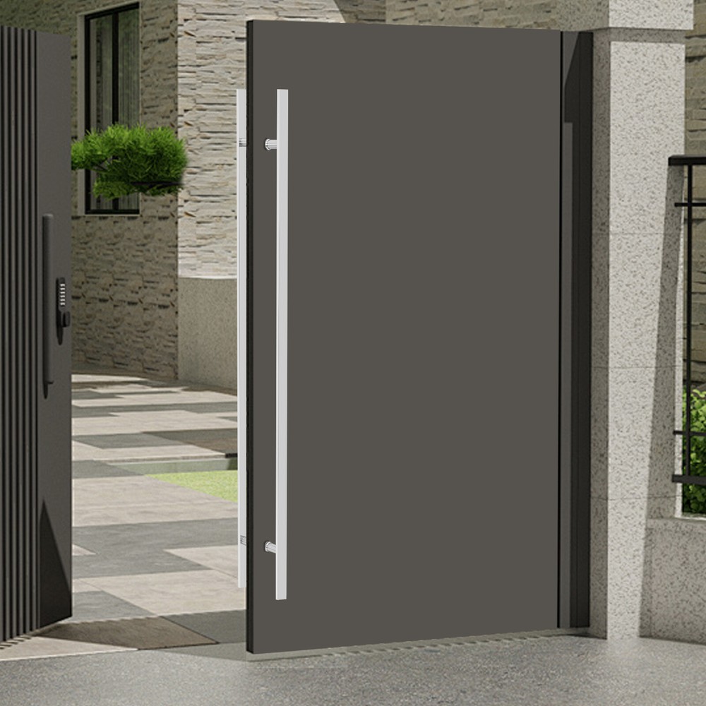 Push Pull Door Handle 58.66" Double Sided Door Handle Brushed Stainless Steel