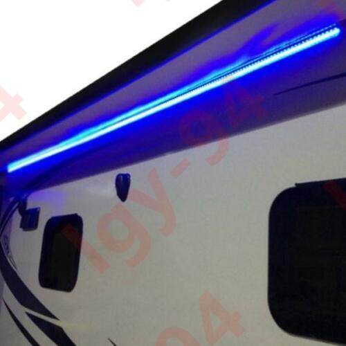 Blue Neon Glow EL Wire String Strip Decor Boat LED Light Car Party Controller BF