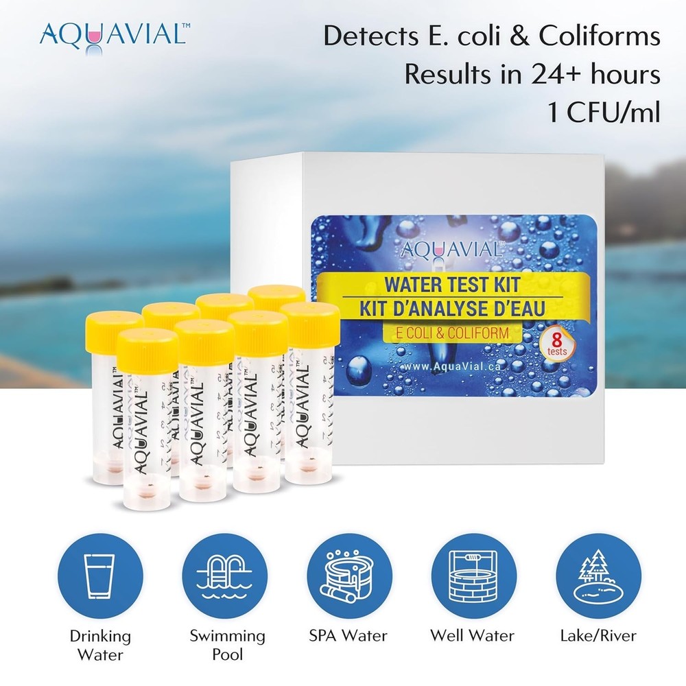 E. Coli Testing Kit - 8 Pack for Water Quality