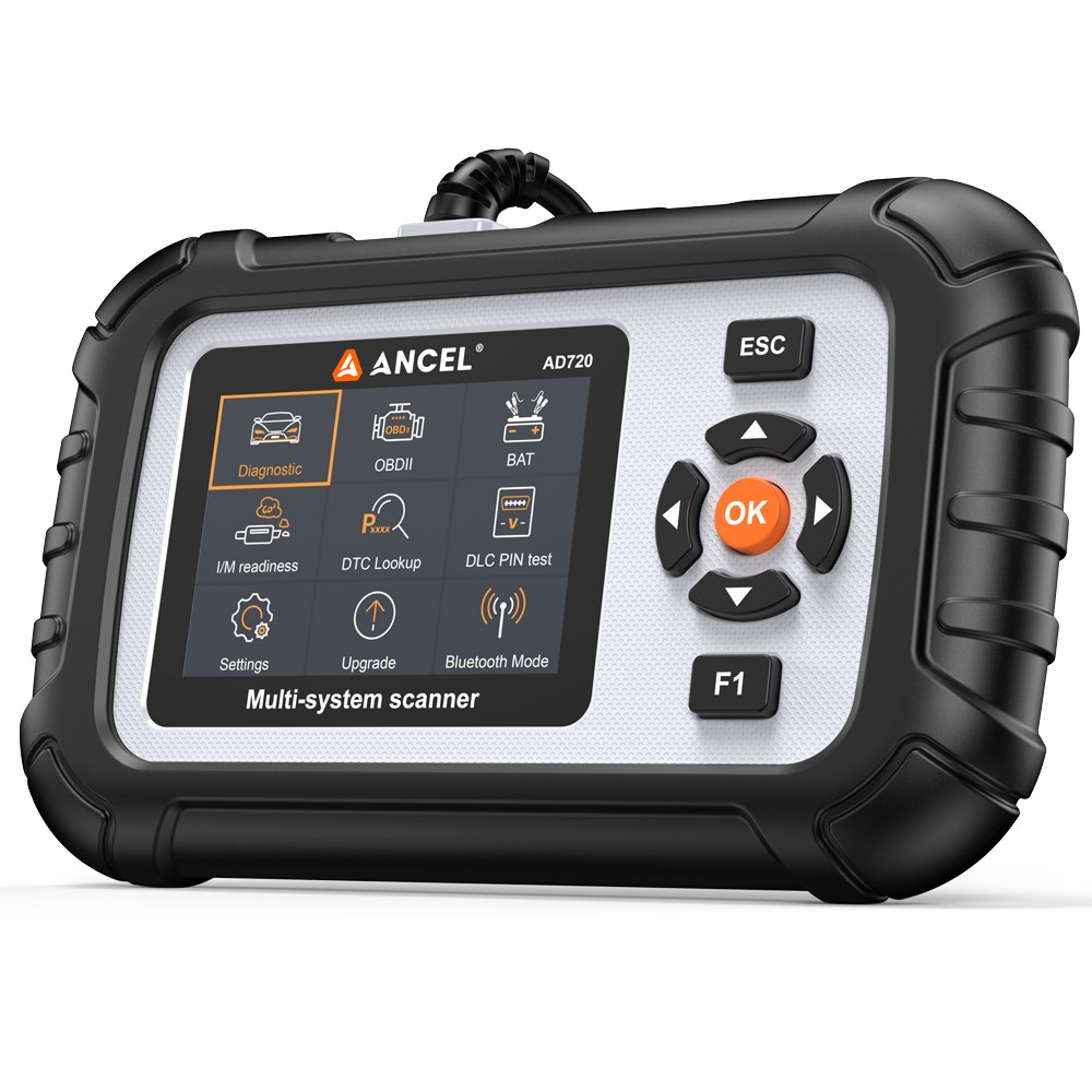 ANCEL AD720 Fit For Dodge OBD2 Scanner 4 System Diagnostic Tool Code Reader