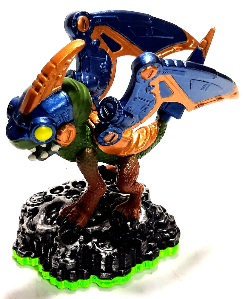 Skylanders video game figure DROBOT green base pre-owned