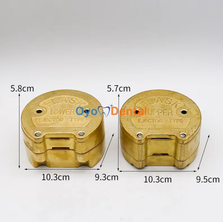 Dental Laboratory Double Layer Denture Press Compress with Double Ejector Flask