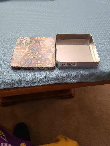 Marvel Superhero Tin Box; 5” X 5” X 1”