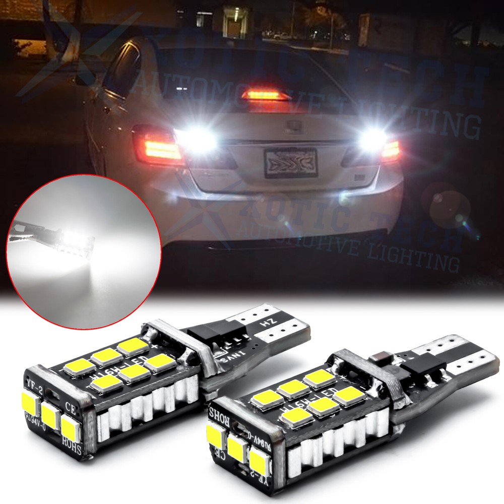 6000K White 921 LED Reverse Backup Light Bulbs for Honda Accord 2013-2018 2019