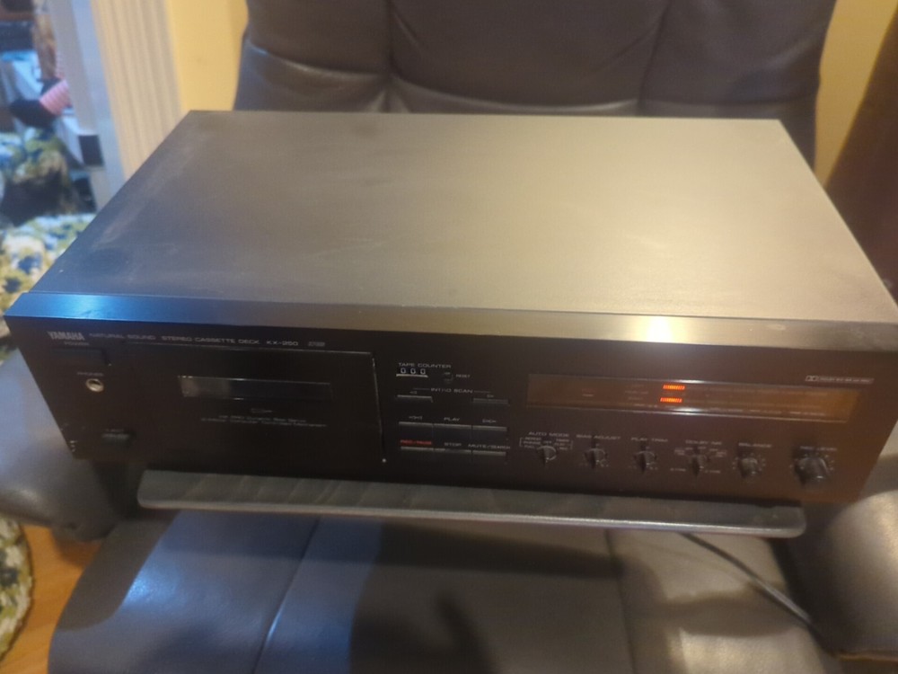 Yamaha KX-250 RS Cassette Deck Black