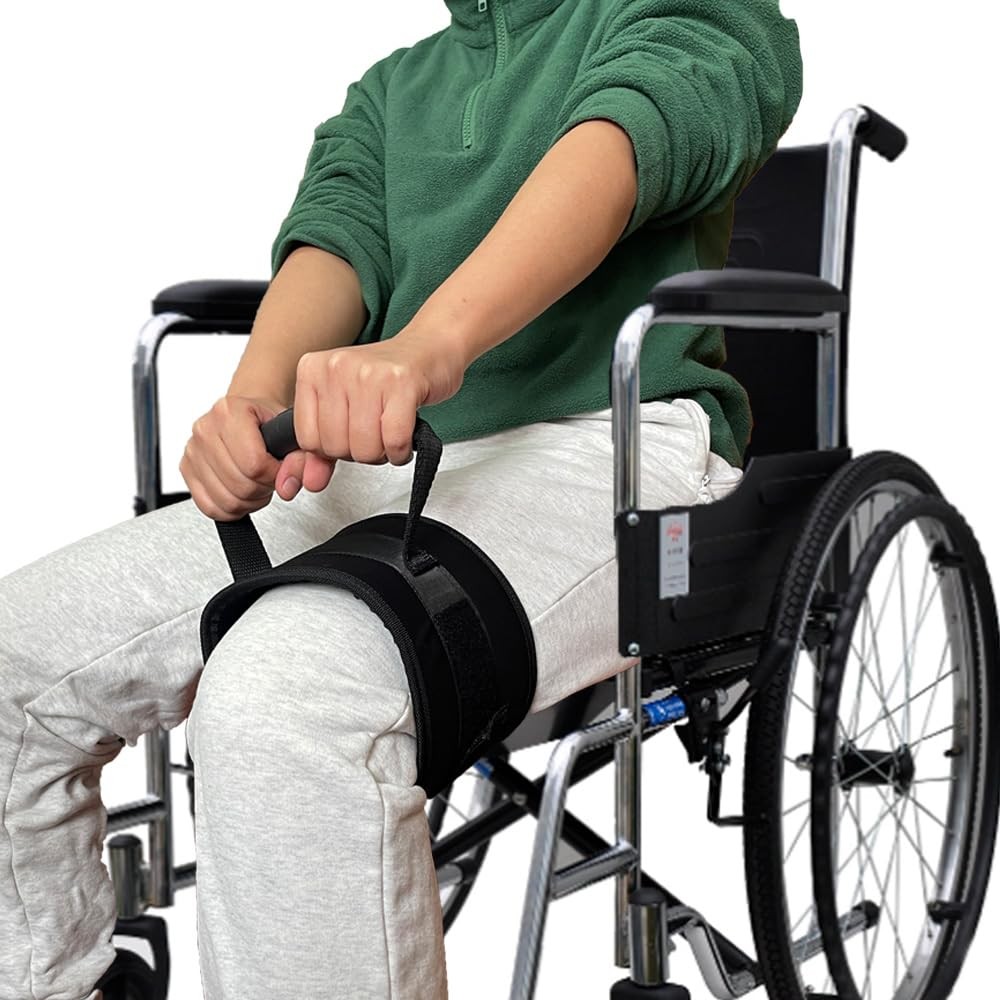 ZipSeven Thigh Lifter Strap Leg Lifting Pull Up Assistance Belt Black