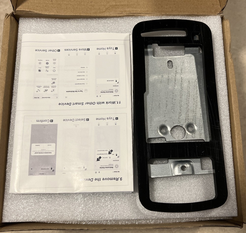 Klwenas Maec Smart Deadbolt Lock, Easy to Install, Silver