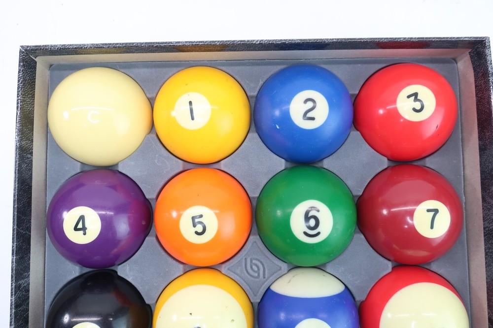 Billard 2 1/4" Pool Table Ball Complete Mixed Set - Please Read