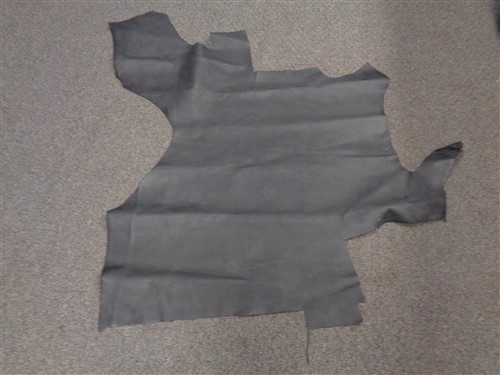 LEATHER HIDE BLACK TEXTURED 48 1/2" X 41"