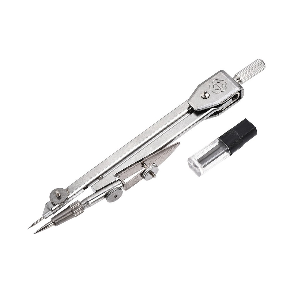 Drawing Compass with Lead Refills and Storage Case, Math Geometry Tool