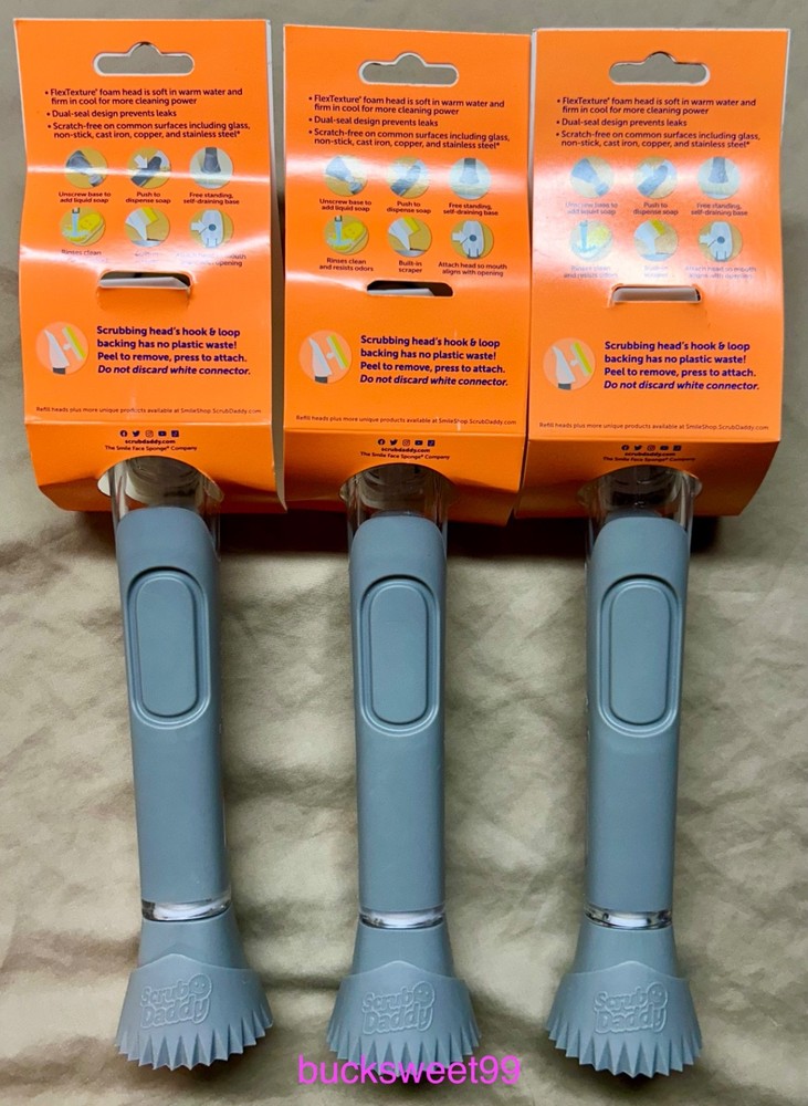 ScrubDaddy Dish Daddy Soap Dispensing Wand - 3-Pack