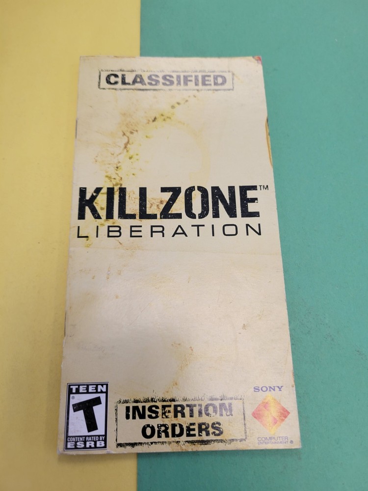 Killzone Liberation - Sony PSP - Instruction Manual