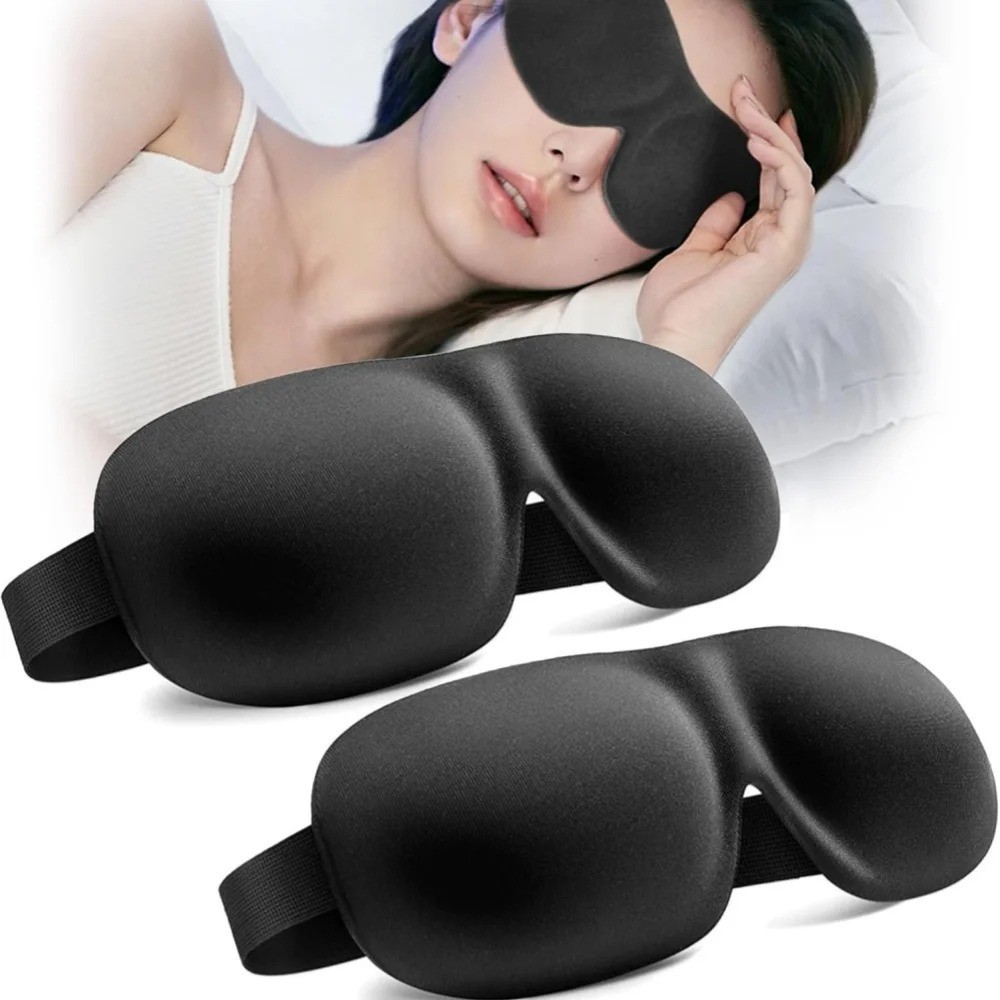 3D Sleep Mask – Soft Memory Foam Eye Mask for Comfortable Sleep