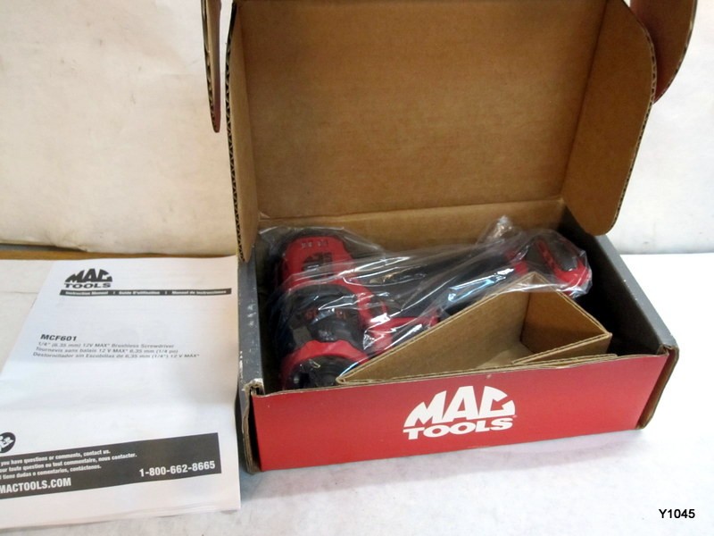 Mac Tools MCF601 12V MAX* 1/4" Drive Brushless Screwdriver (Tool Only)