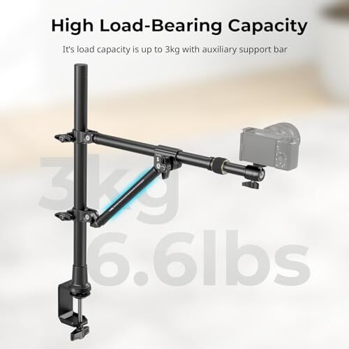 Triangle Camera Desk Mount, Max. Load 3kg/ 6.6lbs, Overhead Camera Mount