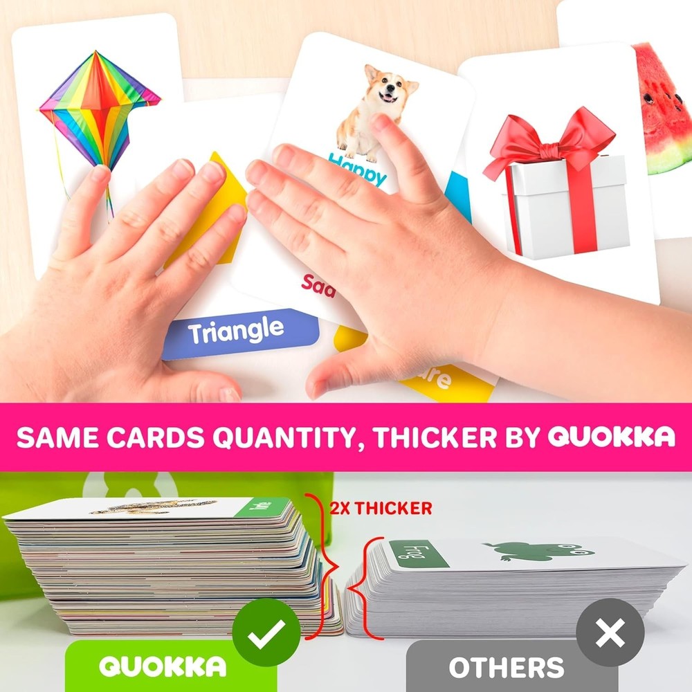 Interactive ABC Learning Flash Cards for Toddlers 2-4 – 60 Fun & Durable Cards