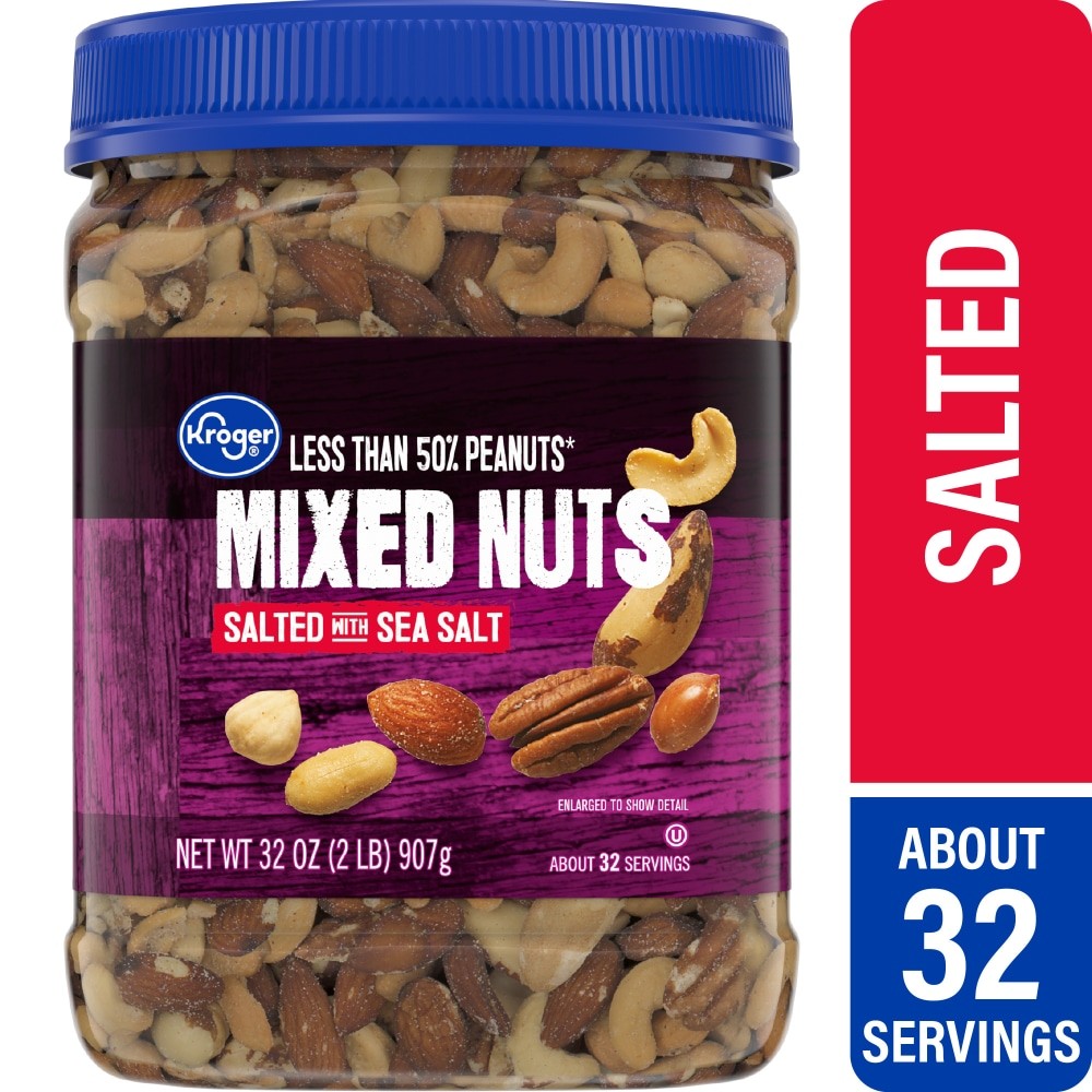KG Less Than 50% Peanuts Salted Mixed Nuts 32 oz - 3 Pack