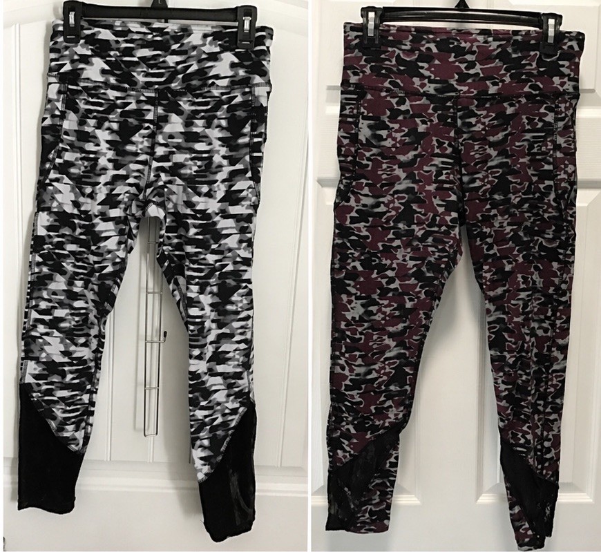 EUC (2) Warrior by Danica Patrick Panel Detail Multicolor Print Leggings Medium
