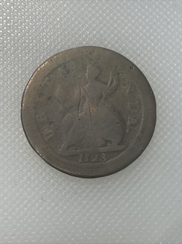 1723 Great Britain Halfpenny AB