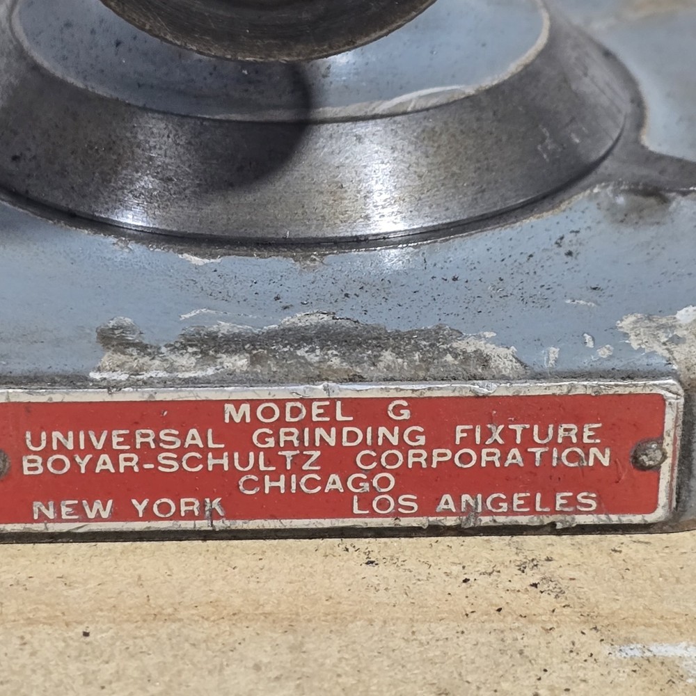 boyar shultz model G grinding fixture