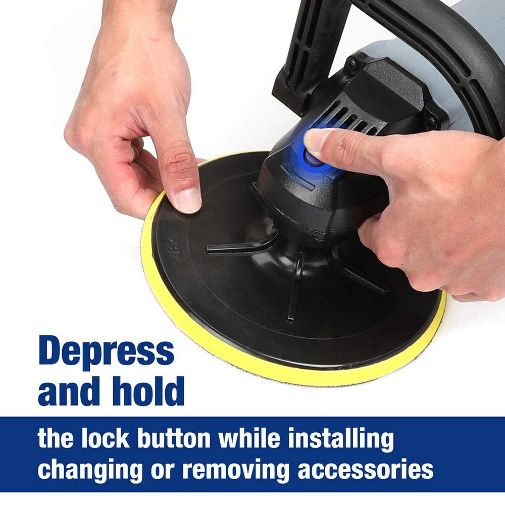 WORKPRO 3800PRM 7" Electric 6 Variable Speed Car Polisher Machine Buffer Sander