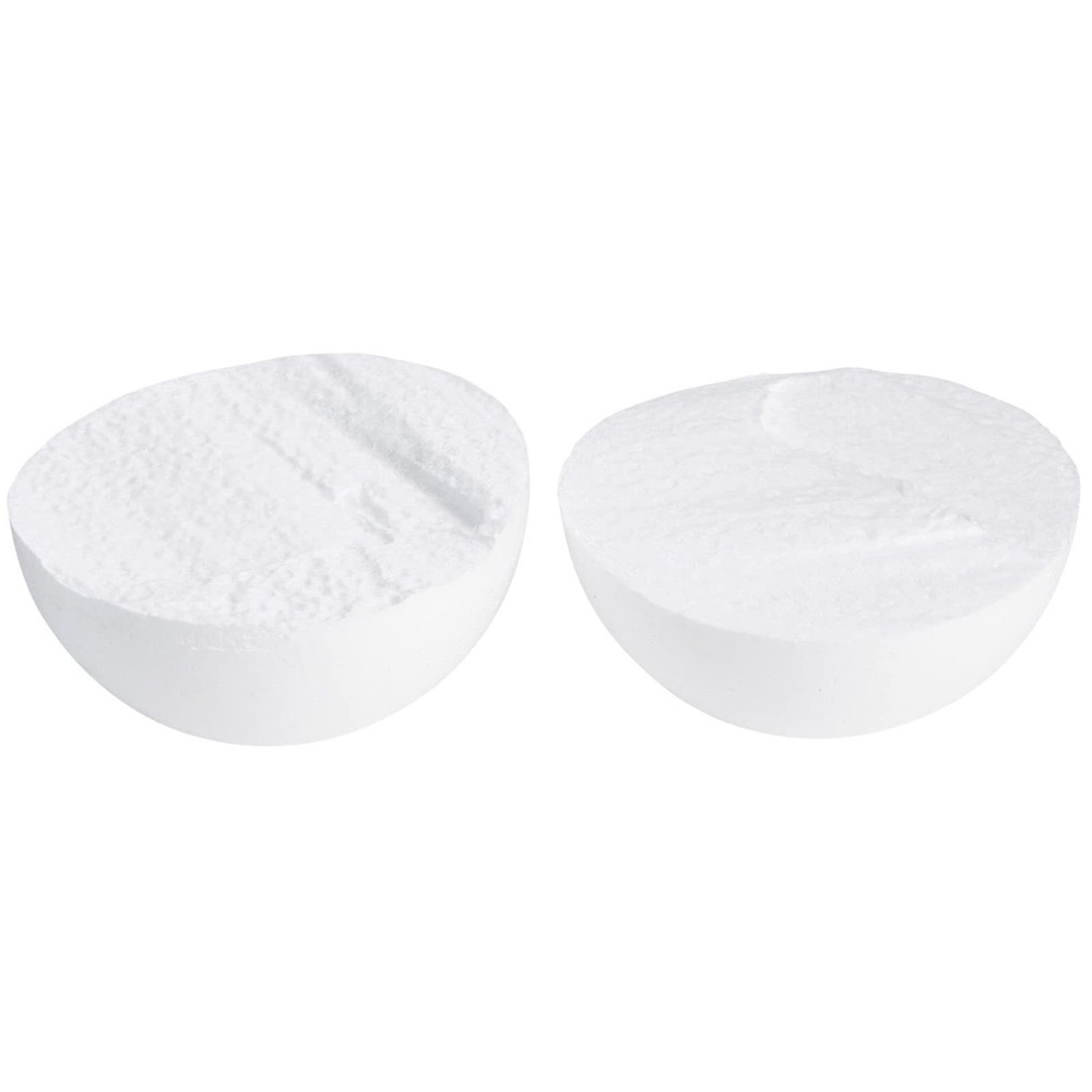 4-Pack Solid Foam Balls for Crafts 5 Inch White Polystyrene Spheres