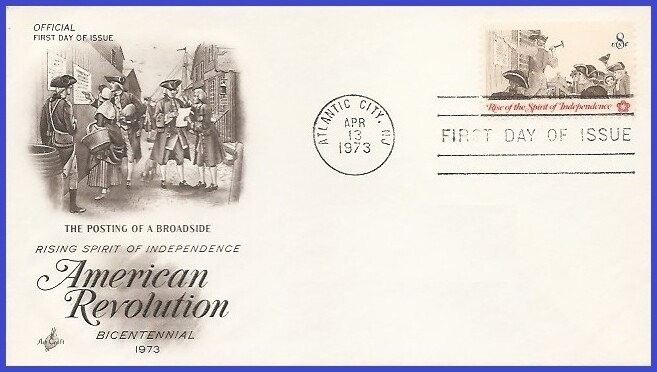 USA4 #1477 U/A ARTCRAFT FDC   Posting a Broadside