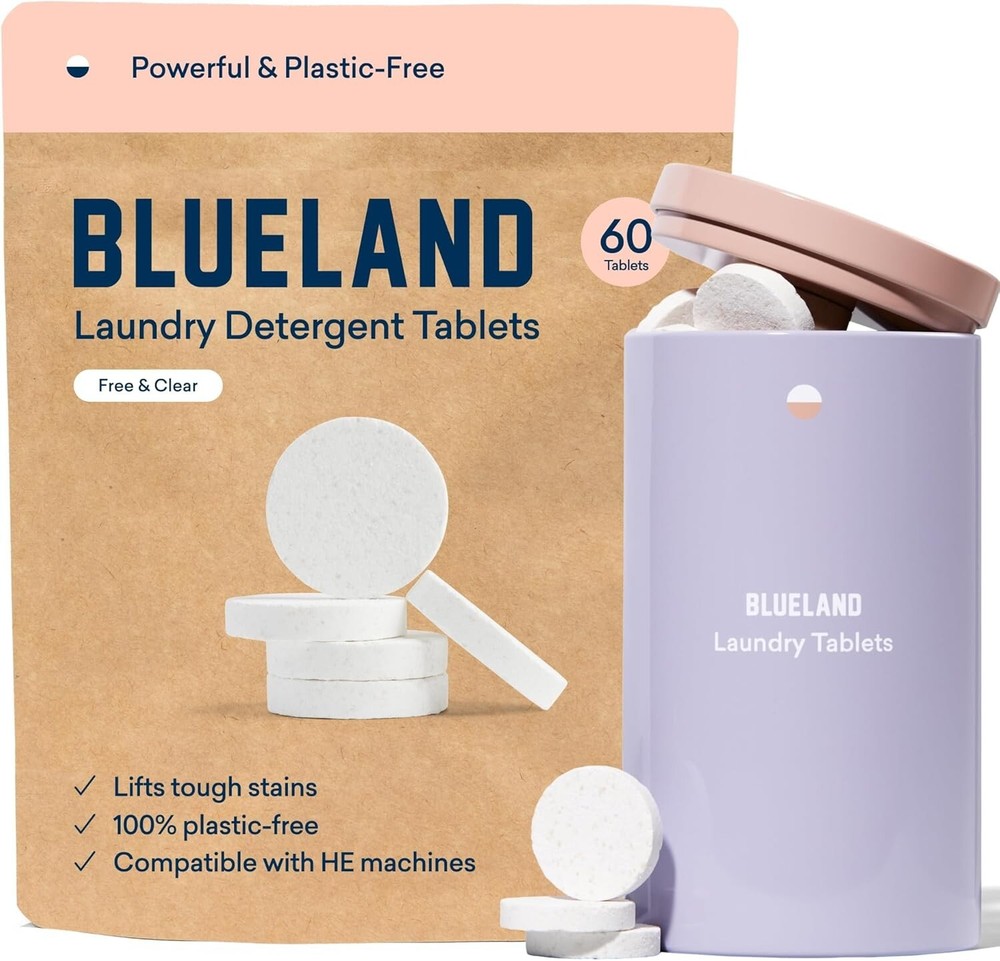 Gentle and Effective Laundry Tablet Starter Set - 61 Count, Eco-Friendly Choice