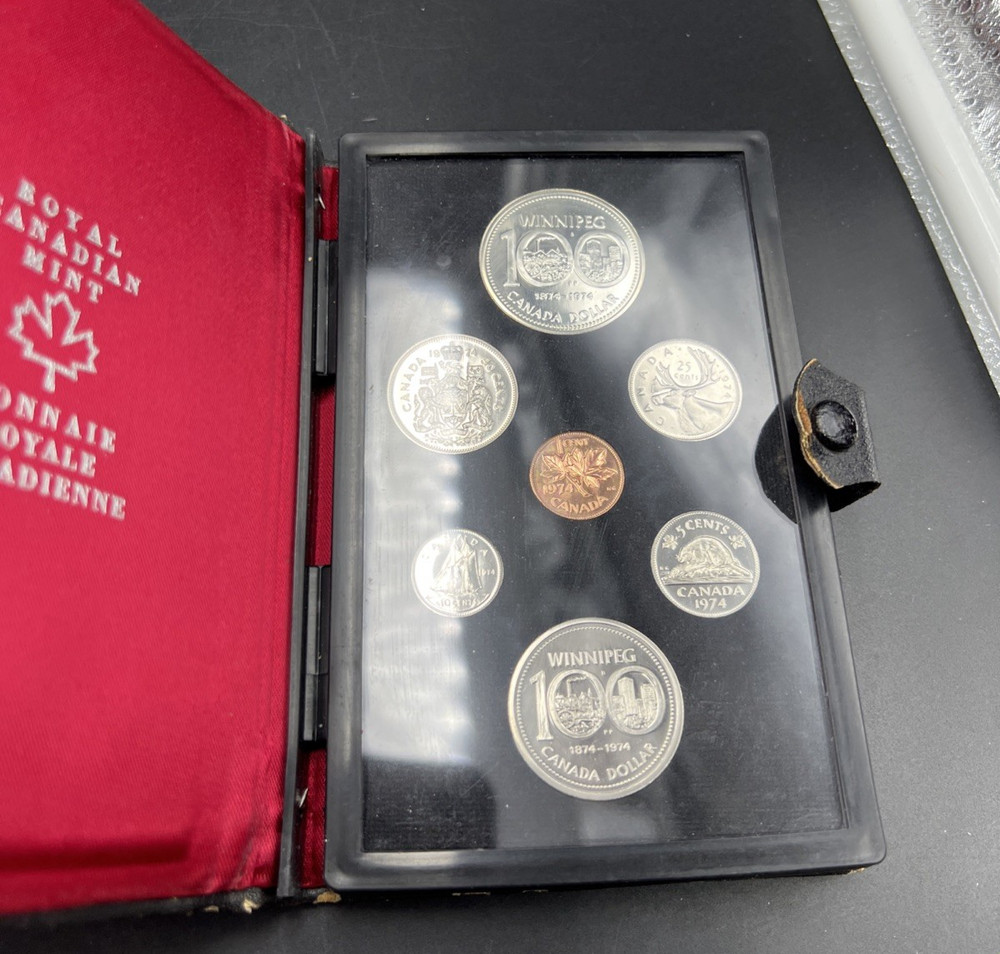 1974 Canada Double Dollar Set Used Box No COA