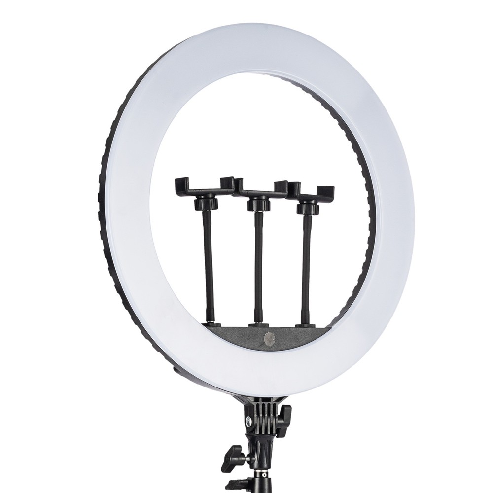 18" LED Ring Light Kit with Stand Dimmable 6500K For Makeup Phone Camera Youtube