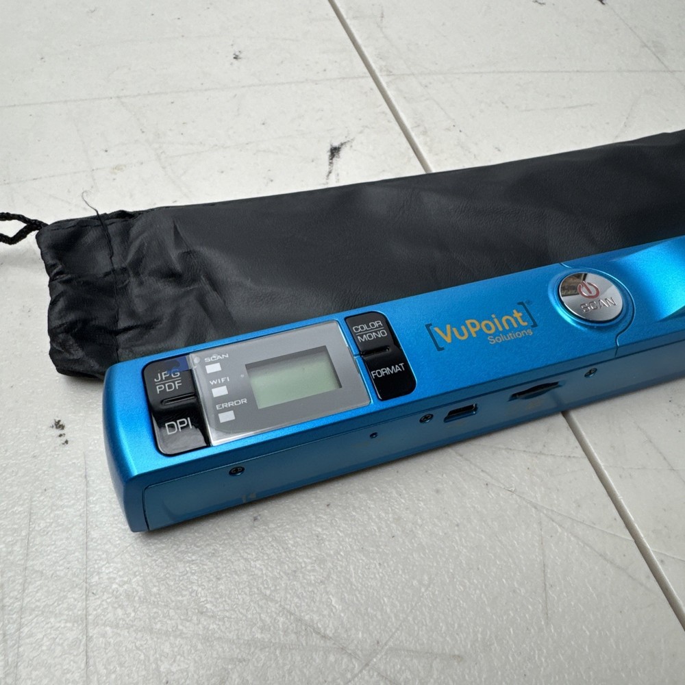 VuPoint Solutions Magic Wand II Handheld Document Scanner Blue