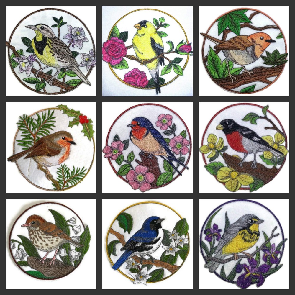 Magpie & Lupine Embroidered Patch