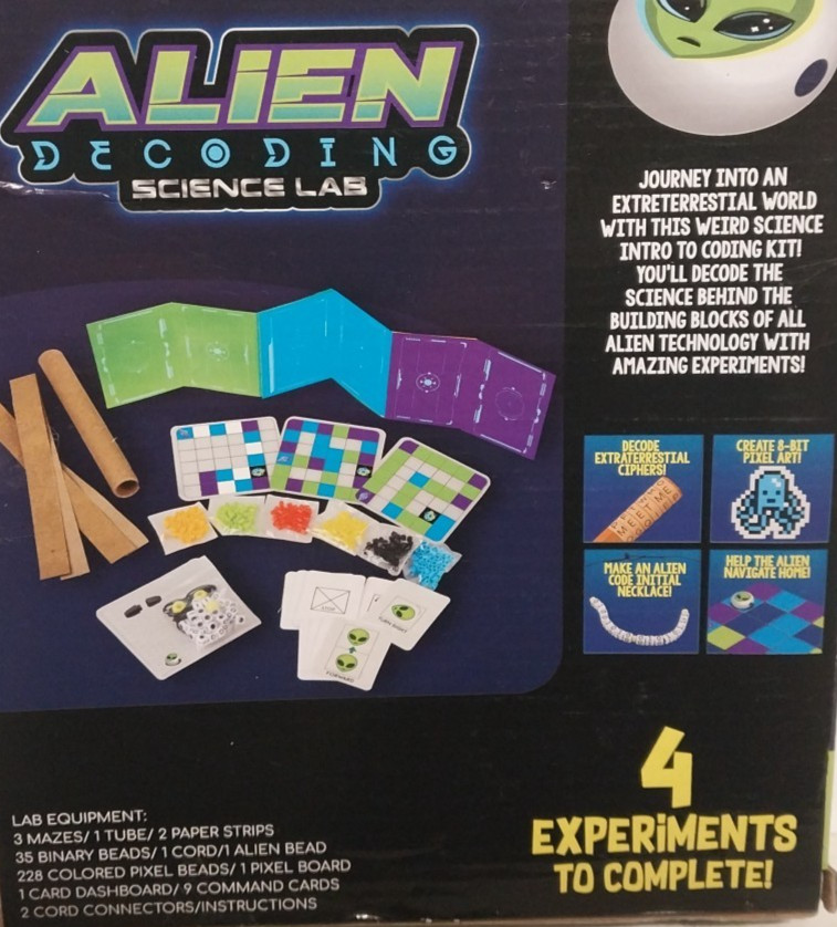 Weird Science Alien Decoding Science Lab-4 experiments to complete age 6+ -NEW